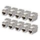 StarTech.com Shielded Cat6a Keystone Jack, 10-Pack RJ45 Ethernet Keystone Jacks, STP Cat6a Wall Jack, 180-Degree Toolless