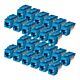 StarTech.com Cat6 Keystone Jack, 24-Pack RJ45 Ethernet Keystone Jacks, UTP Cat6 Wall Jack, 90-Degree 110 Punch Down, Blue