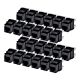 StarTech.com Cat6 Keystone Jack, 24-Pack RJ45 Ethernet Keystone Jacks, UTP Cat6 Wall Jack, 180-Degree 110 Punch Down, Black
