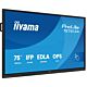 iiyama TE7513A-B3AG Signage Display Interactive flat panel 190.5 cm (75") LCD Wi-Fi 500 cd/m² 4K Ultra HD Black Touchscreen Built-in processor Android 24/7