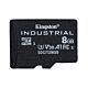 Kingston Technology 8GB microSDHC Industrial C10 A1 pSLC Card Single Pack w/o Adapter