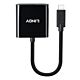 Lindy 43438 video cable adapter 0.15 m USB Type-C HDMI Black