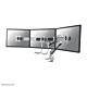 Neomounts NM-D775DX3SILVER Monitor arm 17-27" - gas spring - Topfix - 180°-stop