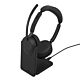 Jabra Evolve3 65 MS - USB-A with Dongle - Stereo (Charging Stand)