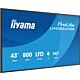 iiyama LH4366UHSB-B1AG Signage Display Digital signage flat panel 109.2 cm (43") LCD Wi-Fi 800 cd/m² 4K Ultra HD Black Built-in processor Android 24/7