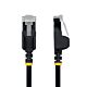StarTech.com 1.5m Black Ultra Slim Cat6A Ethernet Cable, Snagless, FTP, Pure Bare Copper Wire, 34AWG Slim RJ45 Network Patch Cord, Individually Tested