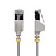 StarTech.com 50cm Gray Ultra Slim Cat6A Ethernet Cable, Snagless, FTP, Pure Bare Copper Wire, 34AWG Slim RJ45 Network Patch Cord, Individually Tested