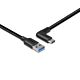 Lindy 1m USB 3.2 Type-A to Right-Angled USB-C Cable, 10Gbps