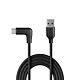 Lindy 1m USB 3.2 Type-A to Right-Angled USB-C Cable, 10Gbps
