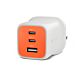 Targus HyperJuice Flex 65W GaN Laptop, Smartphone, Headset, Portable gaming console White, Orange AC Indoor