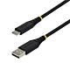 StarTech.com 3m (10ft) USB-A to USB-C Fast Charging Cable, 15W 3A, Dual-Layer Braided Nylon/TPE Jacket, Durable USB-A to Type C Charger Cord, USB A to USB C Cable