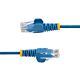 StarTech.com 1m Blue Slim CAT6 Cable, 10 Pack, Snagless, 100W PoE, UTP, LSZH, 28AWG Pure Bare Copper Wire, Slim RJ45 Network Patch Cord w/Strain Reliefs, Individually Tested