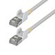 StarTech.com 1m White Ultra Slim Cat6A Ethernet Cable, Snagless, FTP, Pure Bare Copper Wire, 34AWG Slim RJ45 Network Patch Cord, Individually Tested