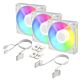 ARCTIC BioniX P14 A-RGB (White) – 3 Pack 140 mm PWM Fan with Daisy Chain