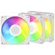 ARCTIC BioniX P14 A-RGB (White) – 3 Pack 140 mm PWM Fan with Daisy Chain