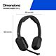 HP Poly Focus 625 Stereo Bluetooth Headset
