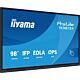 iiyama TE9813A-B2AG Signage Display Kiosk design 2.48 m (97.5") Wi-Fi 500 cd/m² 4K Ultra HD Black Touchscreen Built-in processor Android 24/7