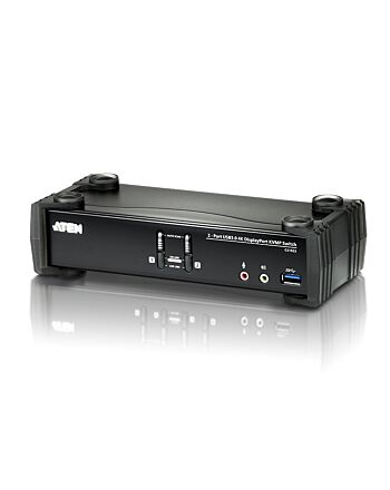 ATEN 2-Port USB 3.1 Gen 1 4K DisplayPort 1.2 KVMP™ Switch with Audio (KVM cables included)