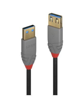 Lindy 3m USB 3.2 Type A Extension Cable, 5Gbps, Anthra Line