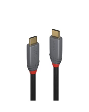 Lindy 1.5m USB 3.2 Type C to C Cable, 20Gbps, 5A, PD, Anthra Line