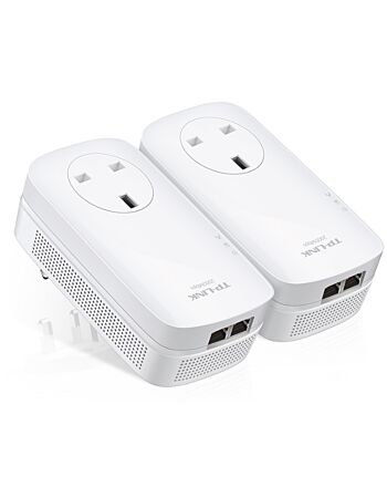 TP-Link AV2000 2-Port Gigabit Passthrough Powerline Starter Kit