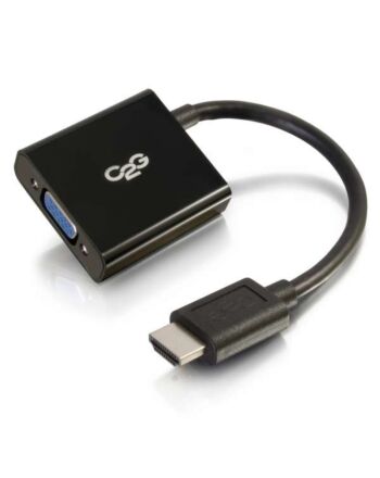 C2G 80500 video cable adapter 0.2 m HDMI VGA (D-Sub) Black