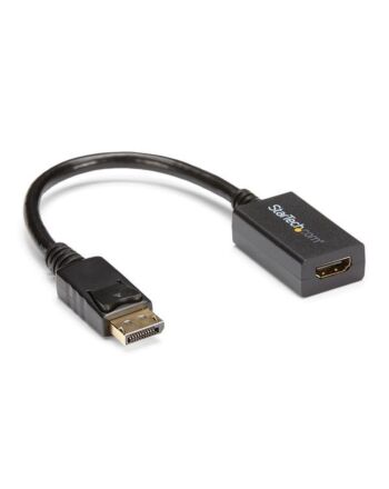 StarTech.com DisplayPort to HDMI Adapter - DP 1.2 to HDMI Video Converter 1080p - DP to HDMI Monitor/TV/Display Cable Adapter Dongle - Passive DP to HDMI Adapter - Latching DP Connector