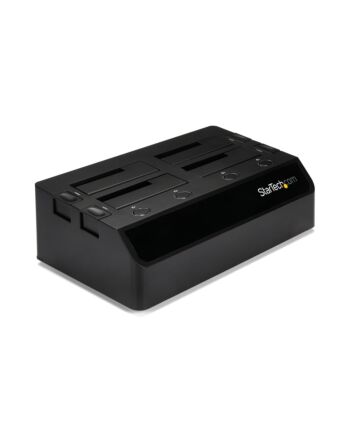 StarTech.com 4-Bay USB 3.0 to SATA Hard Drive Docking Station, USB Hard Drive Dock, External 2.5/3.5" SATA III SSD/HDD Docking Station, Hot-Swap Hard Drive Bay, Top-Loading