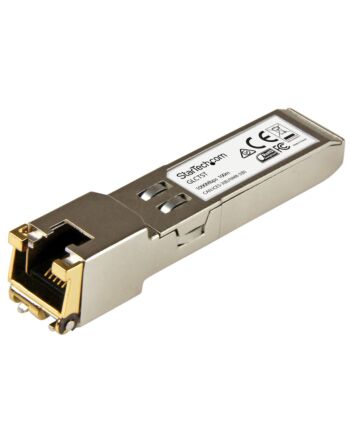 StarTech.com Cisco GLC-T Compatible SFP Transceiver Module - 1000BASE-T~Cisco GLC-T Compatible SFP Module - 1000BASE-T - SFP to RJ45 Cat6/Cat5e - 1GE Gigabit Ethernet SFP - RJ-45 100m - Cisco Firepower, ASR920, IE2000