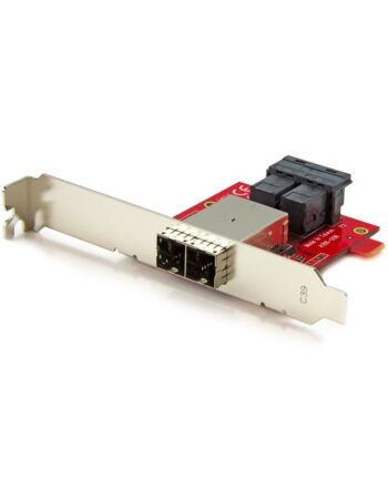StarTech.com Mini-SAS Adapter - Dual SFF-8643 to SFF-8644 - with Full and Low-Profile Brackets - 12Gbps