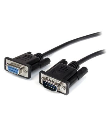 StarTech.com 2m Black Straight Through DB9 RS232 Serial Cable - M/F