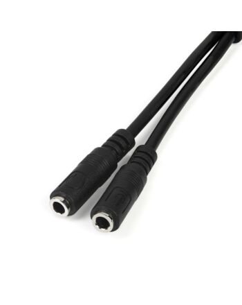 StarTech.com Headset adapter for headsets with separate headphone / microphone plugs - 3.5mm 4 position to 2x 3 position 3.5mm M/F