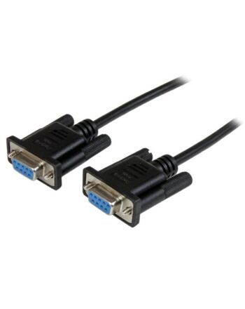 StarTech.com 1m Black DB9 RS232 Serial Null Modem Cable F/F