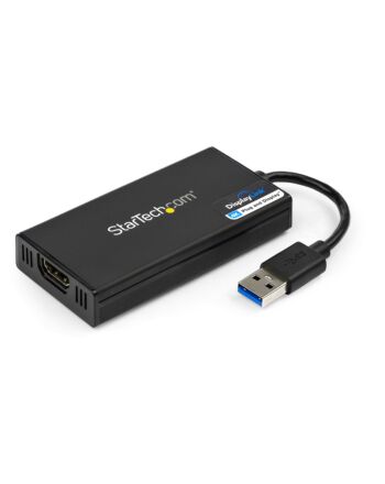 StarTech.com USB 3.0 to HDMI Adapter - 4K 30Hz Ultra HD - DisplayLink Certified - USB Type-A to HDMI Display Adapter Converter for Monitor - External Video & Graphics Card - Mac & Windows