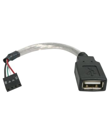 StarTech.com 6in USB 2.0 Cable - USB A Female to USB Motherboard 4 Pin Header F/F