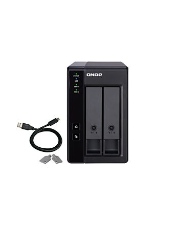 QNAP TR-002 HDD/SSD enclosure Black 2.5/3.5"