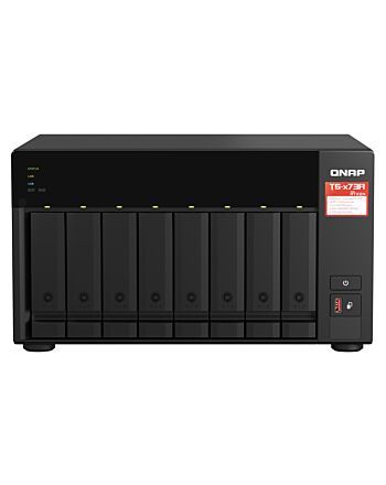 QNAP TS-873A NAS Tower Ryzen Embedded V1500B 8 GB DDR4 32 TB HDD QNAP Turbo System Anthracite