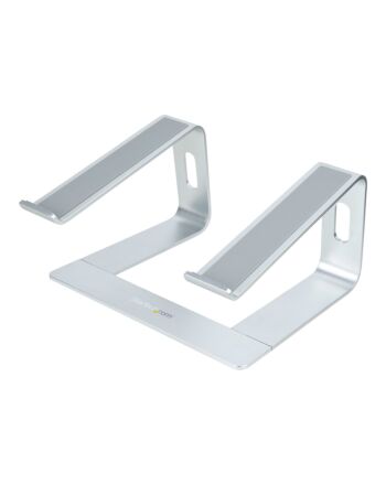 StarTech.com Laptop Stand for Desk, Supports 5kg/11lb, Aluminum, Silver, Ergonomic Laptop Riser, Portable Laptop Holder, Computer Stand for Macbook Air/Pro, Dell XPS, Lenovo