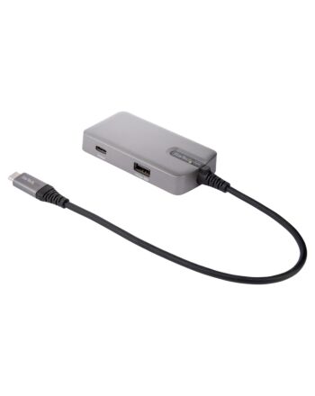StarTech.com USB C Multiport Adapter - USB-C to 4K 60Hz HDMI 2.0, 100W Power Delivery Pass-through - 3-Port 10Gbps USB Hub - Portable USB Type-C Mini Docking Station - 10" (25cm) Cable