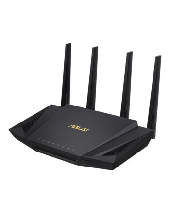 ASUS RT-AX58U wireless router Gigabit Ethernet Dual-band (2.4 GHz / 5 GHz) Black
