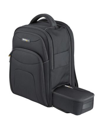 StarTech.com 15.6" Laptop Backpack with Removable Accessory Organizer Case - Professional IT Tech Backpack for Work/Travel/Commute - Ergonomic Computer Bag - Durable Ballistic Nylon - Notebook/Tablet Pockets