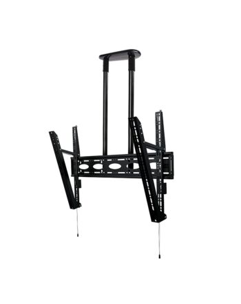 B-Tech Extra-Large Universal Flat Screen Ceiling Mount with Tilt (VESA 1000 x 600) - 1m Ø50mm Poles