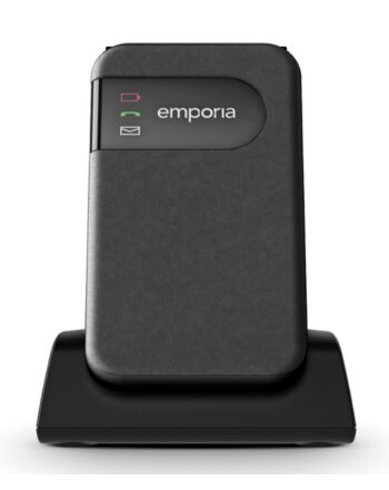 Emporia SIMPLICITYglam 7.11 cm (2.8") 106 g Black Senior phone