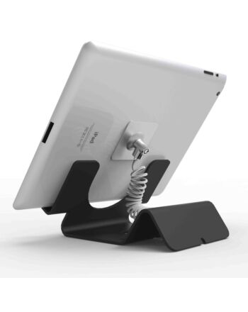 Compulocks Universal Tablet Holder Black with Coiled Cable Lock Black