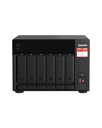 QNAP TS-673A NAS Tower Ryzen Embedded V1500B 8 GB DDR4 0 TB QNAP Turbo System Black