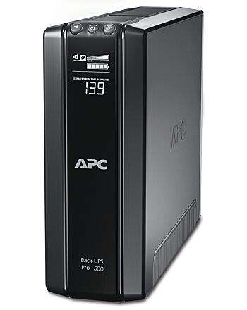 APC Back-UPS Pro, 1500VA/865W, Tower, 230V, 10x IEC C13 outlets, AVR, LCD, User Replaceable Battery