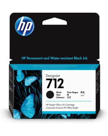 HP 712 38-ml Black DesignJet Ink Cartridge