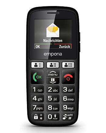 Emporia emporiaHAPPY 70 g Black Entry-level phone