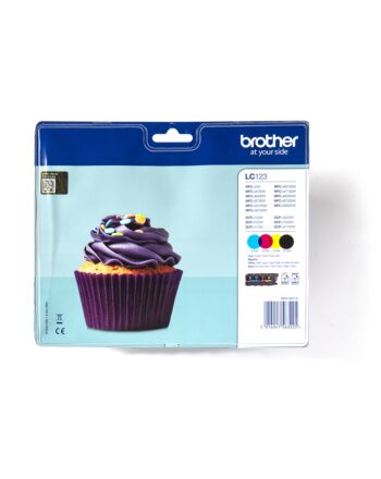 Brother LC-123VALBP ink cartridge 4 pc(s) Original Black, Cyan, Magenta, Yellow