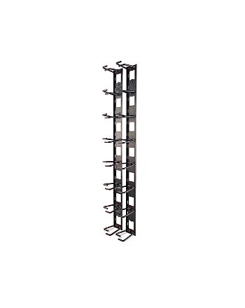 APC NetShelter Cable Management, Vertical Cable Manager, Cable Rings, Set of 8, Black, 55 mm x 766 mm x 85 mm